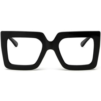 AIEYEZO Oversized Square Blue Light Glasses