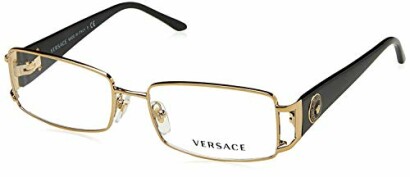 Versace Women's Modern Rectangular Eyewear Frames