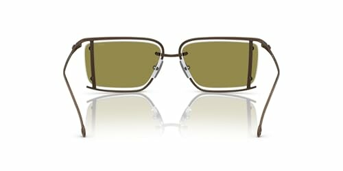 Rectangular vintage-style sunglasses with brown frame.