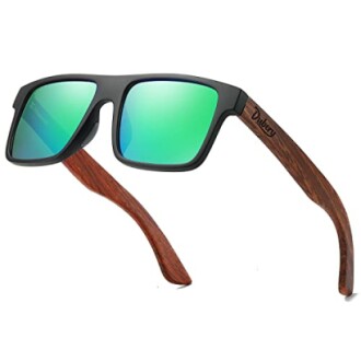 DUBERY Wood Frame Sunglasses